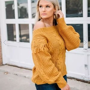 Willow and Root Fringe Sweater